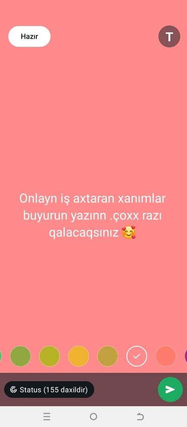 iş axtaran xanimlar: Onlayn iş axtaran xanımlar, buyurun yazın. Yüksək gəlir əldə etməklə