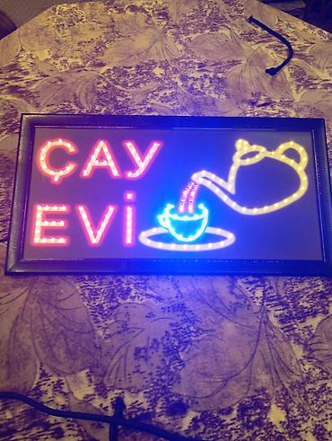 srift: Məhsul: “ÇAY EVİ” LED işıqlı reklam lövhəsi - Tip: Elektriklə işləyən — 4