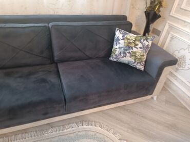 Divanlar: Künc divan, Açılmayan, Bazasız, Vеlur parça, Çatdırılma yoxdur — 6