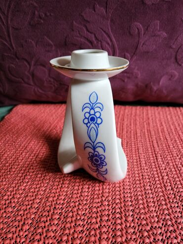 Stare vaze i dekor: Svecnjak nov iz 1951 do 1974g. Lippelsdort porcelan Nemacka — 4