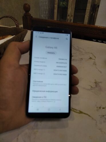 телефон самсунг ж6: Samsung Galaxy A6, Колдонулган, 32 ГБ, түсү - Кара, 2 SIM