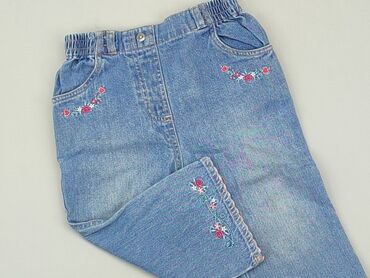 legginsy sportowe gym glamour: Denim pants, 9-12 months, condition - Good