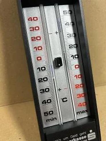 Termometri, termovizori: Min–max kućni termometar sa aluminijumskom skalom - Tip: zidni/sobni — 8