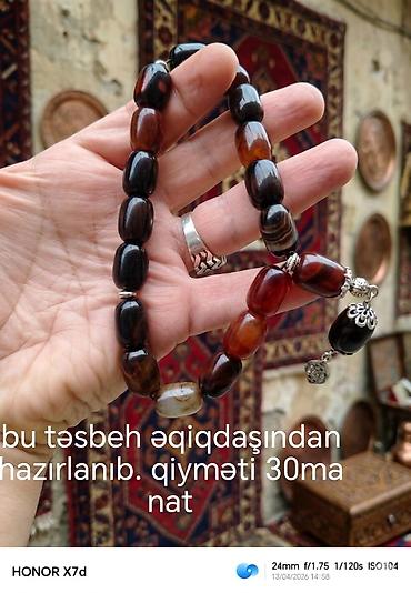 muncuq: Təsbeh kolleksiyası – təbii daşlardan hazırlanmış əl işləri 1) Ulduz — 2