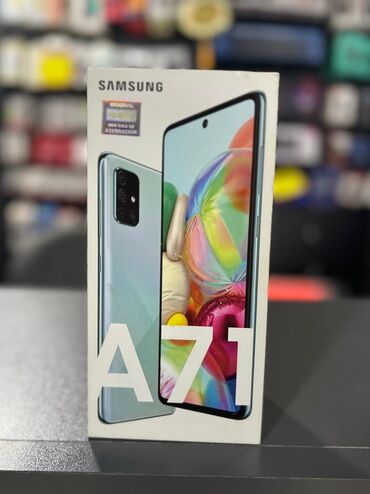 samsung galaxy 21s: Samsung Galaxy A71, 128 ГБ, цвет - Голубой, Сенсорный, Две SIM карты