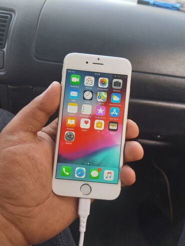 Apple iPhone: IPhone 6, 16 GB, Gümüşü, Barmaq izi, Simsiz şarj