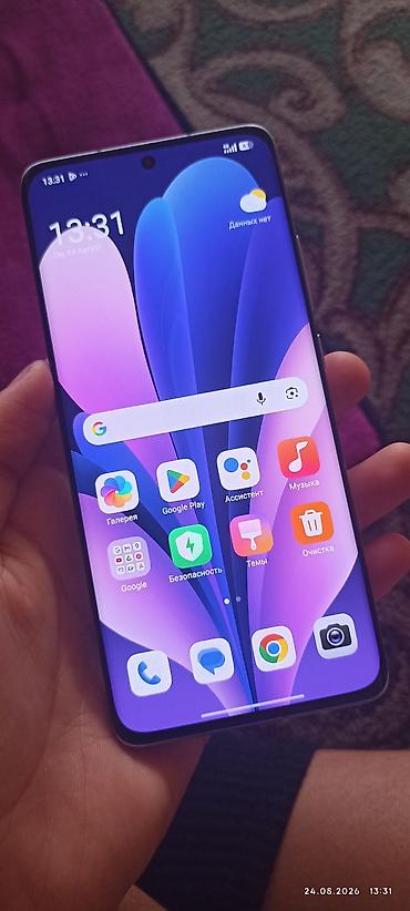 колонки и микрофон: Xiaomi, 12, Б/у, 256 ГБ, цвет - Голубой, 2 SIM — 1