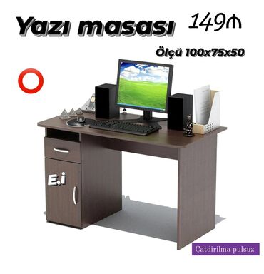 Çarpayılar: *Yazı masası 149Azn💥* ✔️Rəng seçimi var Ölçü 100x75x50 ✔️ Çatdırılma