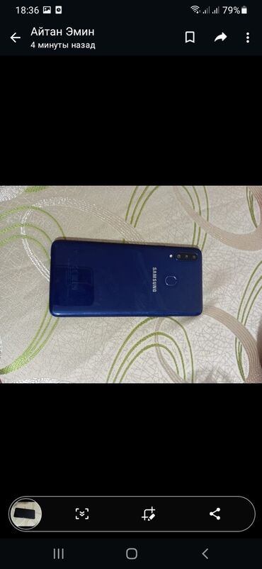 telefon a 52: Samsung A20, 64 GB, rəng - Mavi, İki sim kartlı