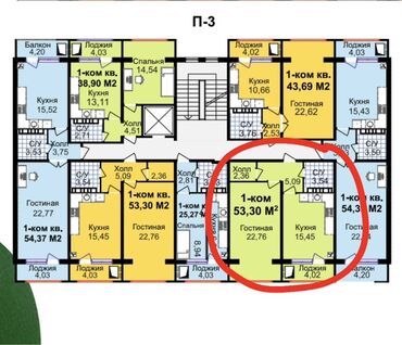 цены на квартиры имарат строй: 1 комната, 54 м², 108 серия, 9 этаж, ПСО (под самоотделку)