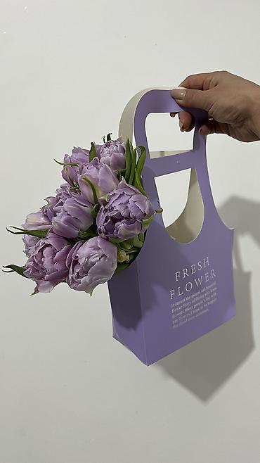 Букеты из живых цветов: Букет тюльпанов “Микс” - Состав: тюльпаны премиум-класса в яркой — 25