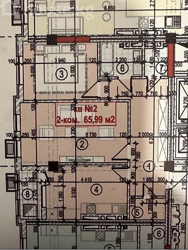 Продажа квартир: 2 комнаты, 66 м², 5 этаж, ПСО (под самоотделку) — 3