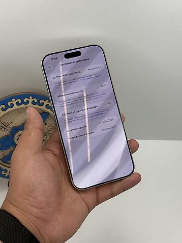 aplle 8: IPhone 16 Pro Max, Б/у, 256 ГБ, White Titanium, Защитное стекло, В рассрочку, 88 % — 4