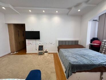 сдаю 1 комнатную квартиру кок жар: 1 комната, 45 м², 106 серия улучшенная, 8 этаж, Евроремонт