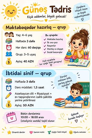 Məktəbəqədər və ibtidai sinif hazırlığı: Məktəbəqədər və ibtidai sinif hazırlığı, Azərbaycan dili, Qrup — 1