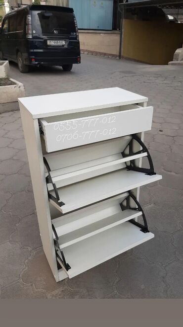 Полки для обуви: Узкая, компактная обувница без ручек Отличное решение для узкого — 17