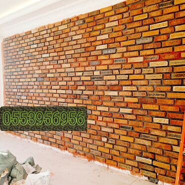 Digər tikinti xidmətləri: Kabançik travertin dekorativni daş usdasi