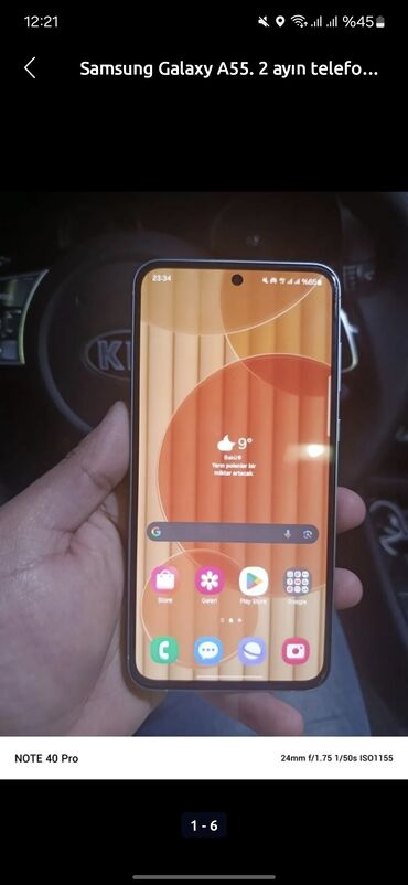 samsung note 8 ekran qiymeti: Samsung Galaxy A55, 256 GB, rəng - Ağ
