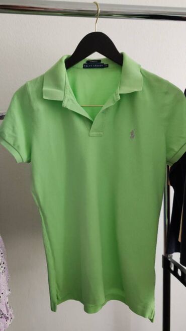 tommy hilfiger majice dugih rukava: Ralph Lauren, L (EU 40), Cotton, color - Green