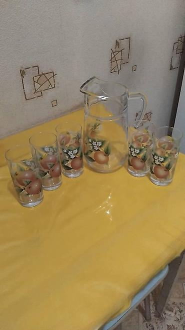 Кувшин 5 стаканов,состояние хорошее at lalafo.kg Кувшин 5 стаканов,состояние хорошее