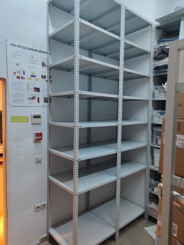 Rəf vitrinləri: Metal stelaj (rəflər) Metal dolab (şkaf) LEGENS GENERAL MMC Sifariş — 14