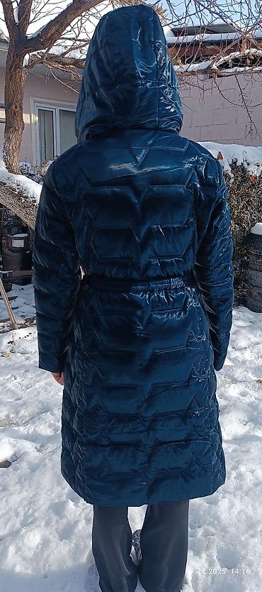 tech flees: Пуховик, По колено, С капюшоном, 2XL — 3