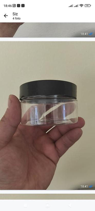 balaca banka: Kosmetik qablar dəsti - Material: yüngül və davamlı plastik - — 1