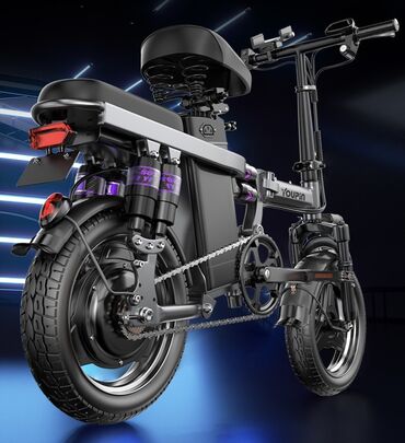 двигатель велосипед: Б/у складной электро велосипед ! Год выпуска 2024 Дальность хода