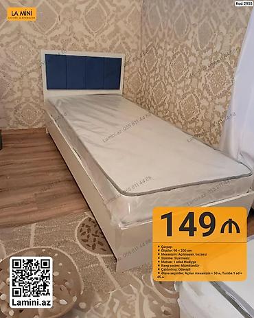 turhan matras: Çarpayı – Kod: 2955 - Ölçü: 90 × 200 sm - Mexanizm: Açılmayan — 1