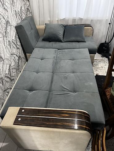 Divanlar: Künc divan, İşlənmiş, Açılan, Bazalı, Vеlur parça, Çatdırılma yoxdur — 1