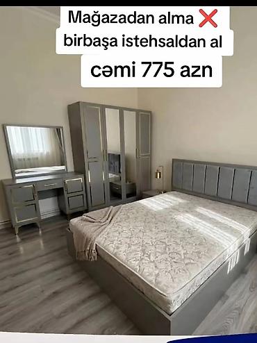 Yataq otağı dəsti – cəmi 775 AZN Komplektə daxildir: - 2 nəfərlik