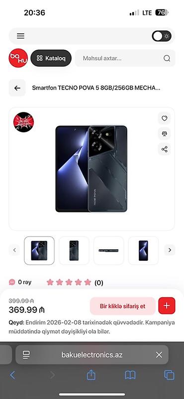 tecno pova 3: Tecno Pova 5, 256 GB, rəng - Gümüşü — 1
