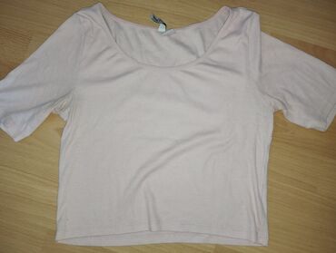 merino majica: H&M, M (EU 38), Cotton, color - Pink