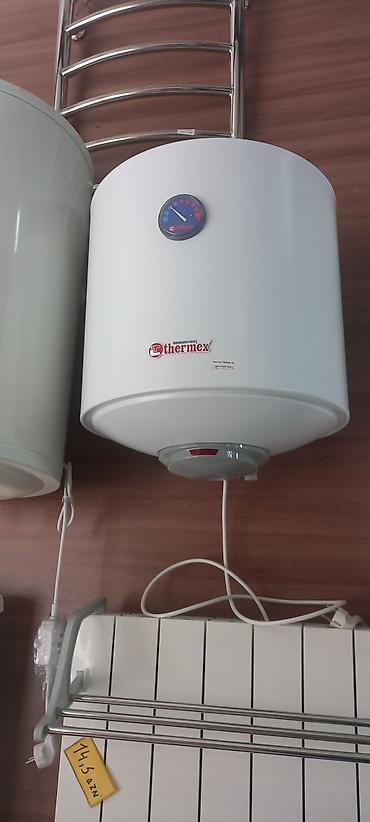 Su qızdırıcı kranlar: Thermex elektrik su qızdırıcısı (divara asılan, silindrik model) - — 1
