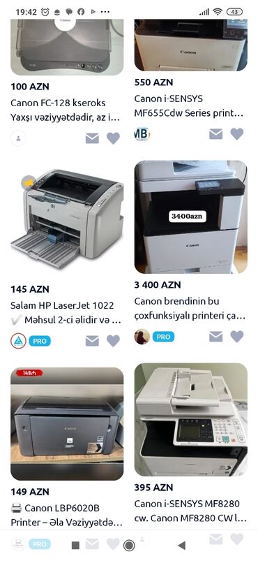 Металлоискатели: Canon i-SENSYS MF655Cdw Series rəngli çoxfunksiyalı printer Qiymət