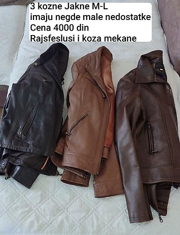flo jacket: Tri kožne jakne, veličina M–L. - Modeli: kratke kožne jakne sa — 1