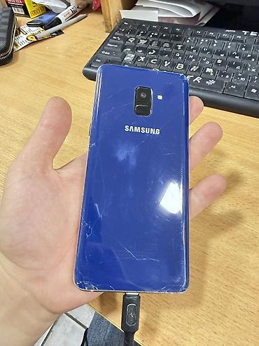 samsung galaxy a 9: Samsung Galaxy A8 2018, 16 GB, rəng - Mavi, Barmaq izi, Face ID — 2
