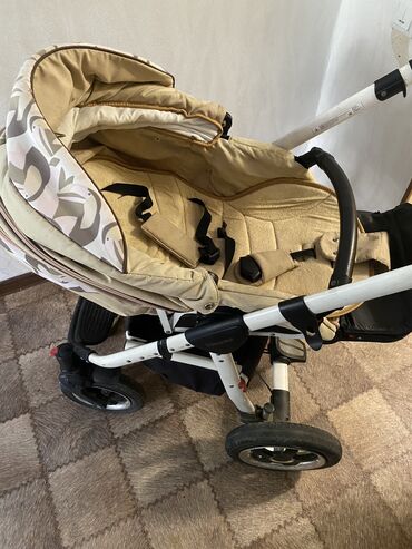 Коляски: Коляска, цвет - Желтый, Б/у — 8