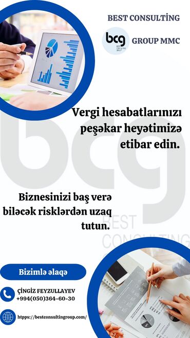 Mühasibat uçotu: Mühasibat uçotu | Mühasibat uçotunun bərpası, Mühasibat uçotunun aparılması, Vergi uçotu üzrə məsləhət xidmətləri