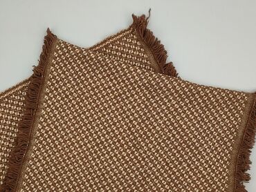 Brązowy pleciony bieżnik/mały dywanik z frędzlami - Wzór: drobna