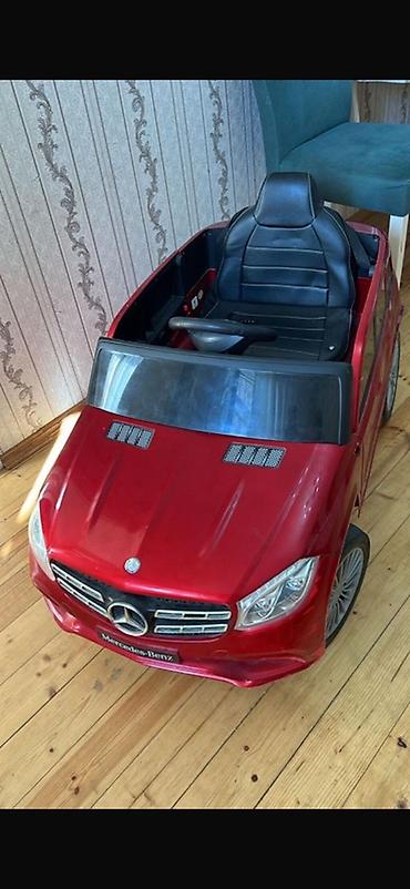 uşaq oturacagi: Uşaq üçün elektrikli maşın – Mercedes-Benz stili, qırmızı rəng - — 4