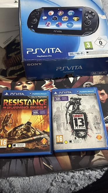 ps salonu: Sony PlayStation Vita (PSVita) – 3G/Wi‑Fi versiyası, Crystal Black — 3