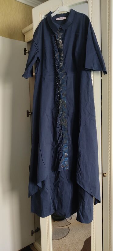 платье хлопок: Күнүмдүк көйнөк, Туркия, Жай, Пахта, XL (EU 42)