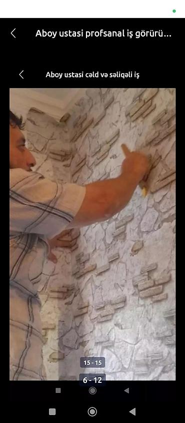 Malyar işləri: Aboy ustası prafsenal iş görürük cəld ve səliqəli.2 nəfər ustayiq -da lalafo.az — 6 Malyar işləri: Aboy ustası prafsenal iş görürük cəld ve səliqəli.2 nəfər ustayiq — 6