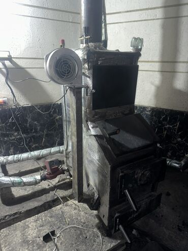 Буржуйки: Твердотопливная печь-утилизатор (металл) Котел полуавтомат 300-330кв — 1