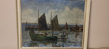 Stilske umetničke slike: Slika ulje na platnu potpisana Carl rasmussen 48x37 — 8