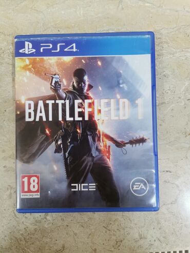 PS4 (Sony Playstation 4): PS4 Üçün BATTLEFİELD1. İdeal vəziyyətdədir. Çox az işlənib. Real