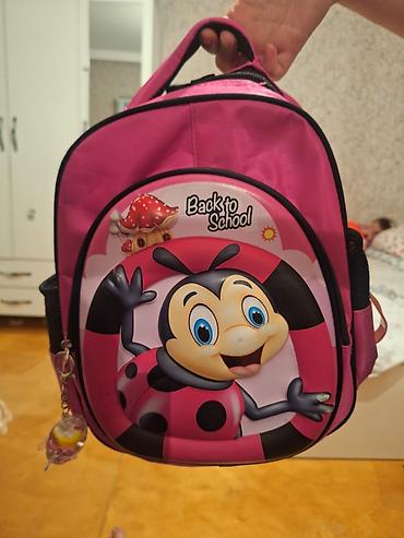 Məktəb çantaları: Uşaq məktəb çantası – cızgılı “ladybug” dizaynı - Rəng: parlaq — 1