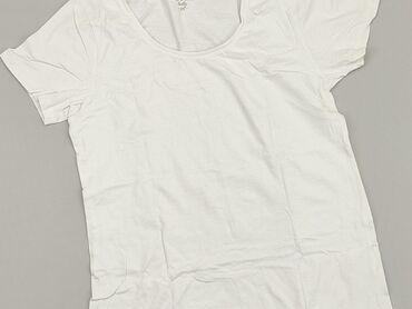 białe t shirty v neck: T-shirt, XL (EU 42), condition - Good