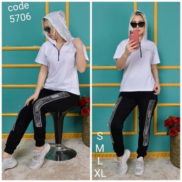 İdman geyimləri: Türk qadın geyimləri. Yüksək keyfiyyətli. Qaşli sport dəstlər. Premium — 14